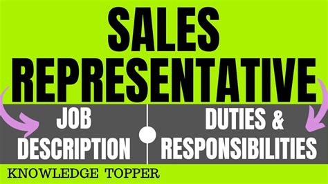 what are the duties of a wholesale sales representative